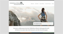 Desktop Screenshot of eifelhoehen-klinik.ag