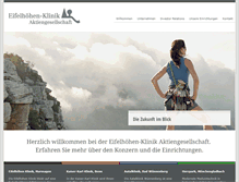 Tablet Screenshot of eifelhoehen-klinik.ag